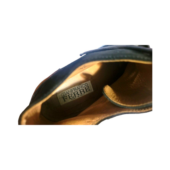 Gianfranco Ferre Rare Men Shoes Size EU 42 / US 9 Made in Italy main image 6